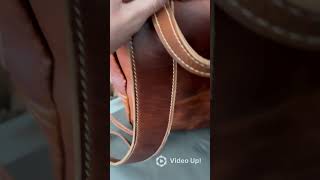 Leather Backpack leathercrafter leatherbag leatherfashion [upl. by Nairred]