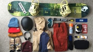 MY SNOWBOARD GEAR LIST [upl. by Egarton]