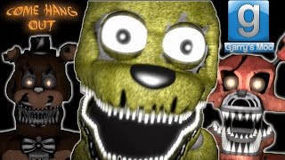 FNAF 4  Gmod Five Nights At Freddys 4 REACTION Garrys Mod FREDDY PLUSHTRAP amp FOXY JUMPSCARE [upl. by Mylo]