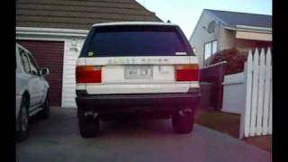 Range Rover P38 HSE 46 V8 dual big bore exhaust [upl. by Angil]