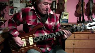 KRAMER XL8  1981 8 string bass rewiewdemo by Riccardo Sgavetti [upl. by Neehsar]