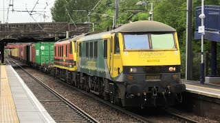 Fantastic Hour at busiest station for Freight in Scotland Whifflet 290524 incudes MotherWell [upl. by Attenaej365]