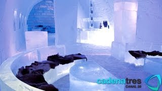 Increíble hotel de hielo en Suecia Ice Hotel Jukkasjärvi Sweden [upl. by Kiraa915]