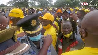 CCC super supporter Madzibaba VeShanduko entertains the crown at a CCC rally recently [upl. by Sesmar]