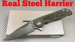 Real Steel Harrier Knife Carson design CTS204P Blade and double detent it’s upscale and smooth [upl. by Ilan]