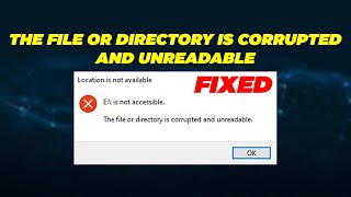 Fix The File Or Directory Is Corrupted And Unreadable  Hard Disk SSD Pen Drive [upl. by Jonathan115]