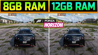 8GB RAM vs 12GB RAM  Forza Horizon 5 [upl. by Gord]