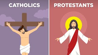 10 Differences between Catholics and Protestants [upl. by Lajet]