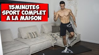 15 MIN SPORT COMPLET À LA MAISON  brulegraisse [upl. by Lasko671]