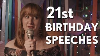 21st Birthday Speeches [upl. by Lesko]