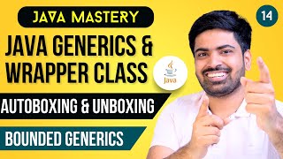 Java Generics amp Wrapper Class  Auto boxing and Unboxing  Bounded Generics in Java in Hindi [upl. by Lahcym]