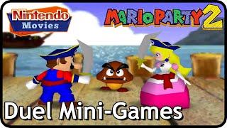 Mario Party 2  All Duel MiniGames [upl. by Yelsha]