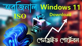 How to Download Windows 11 iso File Bootable Pendrive USB Flash Drive in Bangla [upl. by Uokes]