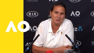 Conchita Martínez Coach of Karolína Plíšková press conference 4R  Australian Open 2019 [upl. by Peg]