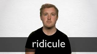 How to pronounce RIDICULE in British English [upl. by Ahsenaj912]