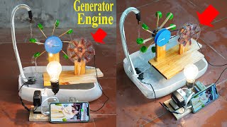 How I Make A Small Permanent Hydroelectric Generator At Home [upl. by Elga]