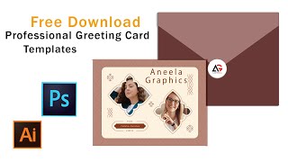 Professional Greeting Cards In PSD amp AI Files Aneela Graphics [upl. by Vierno]