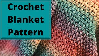 How To Crochet A Blanket For Absolute Beginners The Rainbow Blanket [upl. by Cadmar]