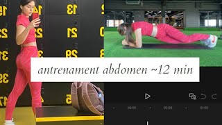 Antrenament abdomen ACASĂ  12 minute [upl. by Blader838]