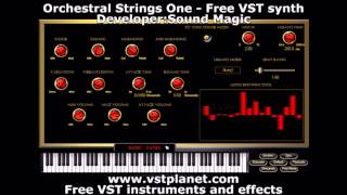 Orchestral Strings One  Free VST synth  vstplanetcom [upl. by Kapeed643]