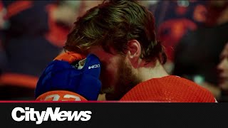 Oilers Connor McDavids injury sparks reaction from fans [upl. by Aisanat]