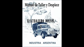 Manal Rastrojero Diesel Taller y Despiece  Pesciarelli [upl. by Ttimme783]