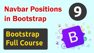 Navbar Positions in Bootstrap  Bootstrap Full Course [upl. by Sexton]