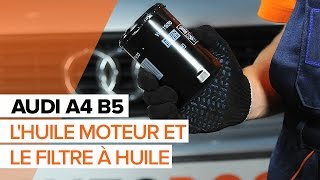 DIY Comment remplacer des lhuile moteur et le filtre à huile sur une AUDI A4 B5  AUTODOC [upl. by Trisa]