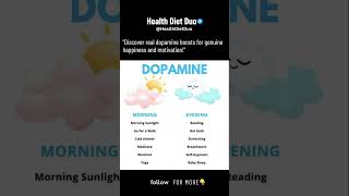 Dopanin For Your Body  HealthDietDuo shorts [upl. by Talmud]