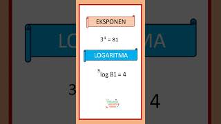 Mengubah Eksponen Ke Bentuk Logaritma maths eksponen logaritma kurikulummerdeka [upl. by Elatia]