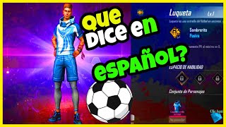 ⚽ QUE DICE LUQUETA en español FREE FIRE [upl. by Anita]