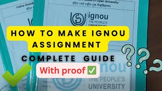 IGNOU Assignment  How To Make IGNOU Assignment  IGNOU Assignment Kaise Banaye [upl. by Verity]