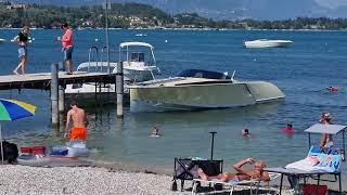 A Day At Romantica Beach Lago Di Garda 4K [upl. by Hukill]