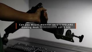 Monitor Arm on UTESPELARE 🤔🤔🤔🤔🤔  Gaming desk  IKEAGAMINGDESK UTESPELARE ikea monitorarm [upl. by Yalc545]