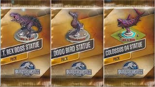 ALL BOSS STATUES  Jurassic World The Game [upl. by Cammy356]