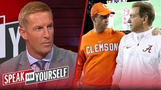 Is a ClemsonBama title game bad for college football Joel Klatt weighs in  SPEAK FOR YOURSELF [upl. by Fabiano185]