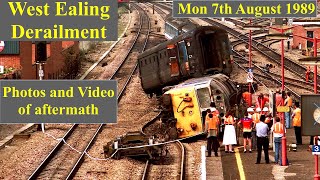 Trains in the 1980s  West Ealing Station Class 50 derailment  Monday 7th August 1989 [upl. by Royo236]