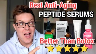 TOP 5 PEPTIDE SERUMS  Better Than Botox Maximum AntiAging [upl. by Lizabeth]