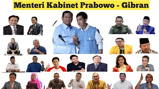 Prediksi Susunan Menteri Prabowo  Gibran Disertai Dengan Analisis Mendalam [upl. by Peirce381]