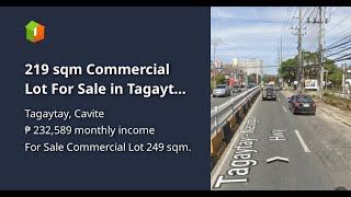 219 sqm Commercial Lot For Sale in Tagaytay Cavite [upl. by Eilrac]