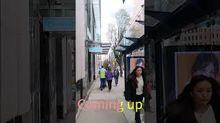 Burrard Street Walking Tour in Vancouver 4K shorts [upl. by Htinek]