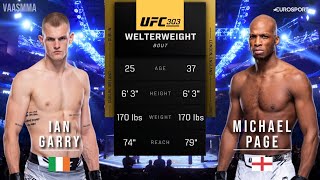 IAN GARRY VS MICHAEL PAGE FULL FIGHT UFC 303 [upl. by Griselda]