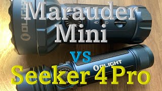 Marauder Mini vs Seeker 4Pro フラッドライト対決 [upl. by Schultz806]