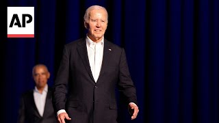 Video circulating on social media claims Biden froze up onstage [upl. by Rabin]