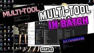 How To Make A MultiTool In Batch Part 2  Full Source Code [upl. by Polly]