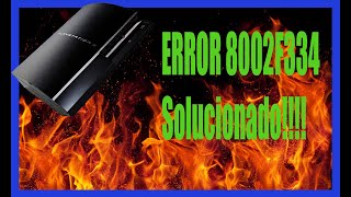 PS3 Error 8002F334 Solucionado [upl. by Delsman]