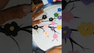 clayart make new wallhanging wallmate schoollife Artbytammu school claycraft oldwatch [upl. by Mahtal985]