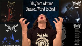 MAYHEM Albums Ranked MY FIRST BLACK METAL RANKING [upl. by Arac]