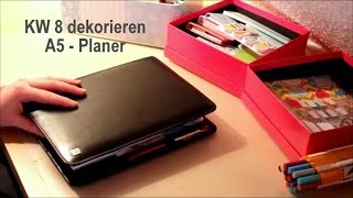 ✏ FILOFAX DEKORIEREN  Woche 8  2015  TimeSystem A5  Sassilee [upl. by Daren217]