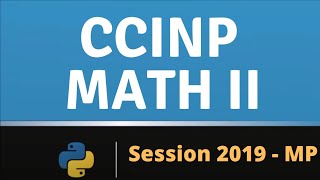 CCINP 2019 Math II Exercice 01 [upl. by Brahear]